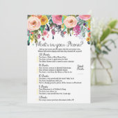 2x Games Flower Garden Baby shower 5x7 inch formaa Kaart (Staand voorkant)