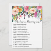 2x Games Flower Garden Baby shower 5x7 inch formaa Kaart (Achterkant)