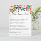 2x Games Flower Garden Baby shower Game 5x7 Kaart (Staand voorkant)