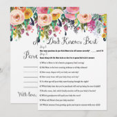 2x Games Flower Garden Baby shower Game 5x7 Kaart (Voorkant / Achterkant)