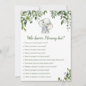 2x Games Olifant Baby Shower 5x7" Grootte Kaart (Voorkant)