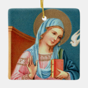 2x Maria, uit F. Lippi's Onbevlekte Ontvangenis (D Keramisch Ornament