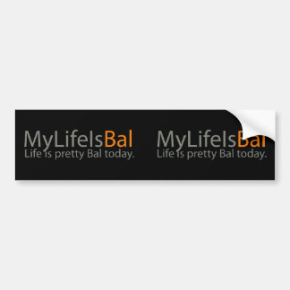 2x MyLifeIsBal Bumpersticker