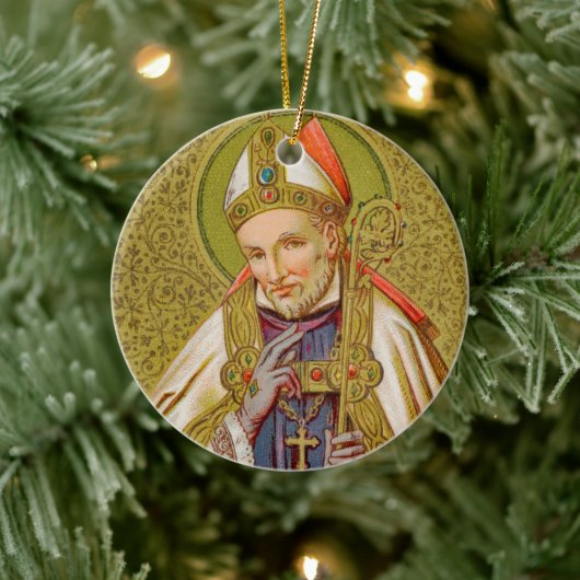 2x St. Alphonsus Liguori (SNV 02) (Ronde) Keramisch Ornament (Boom)