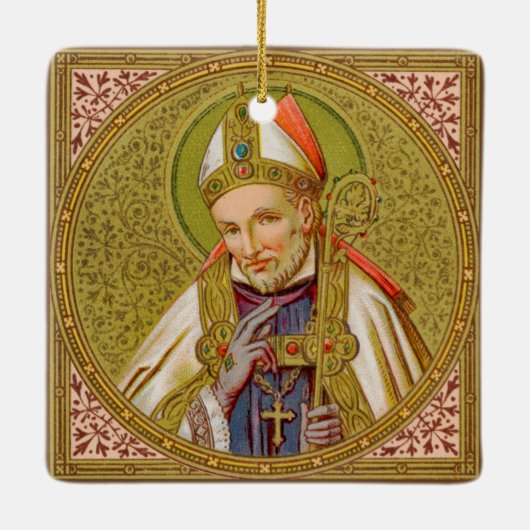 2x St. Alphonsus Liguori (SNV 02) (Square) Keramisch Ornament (Achterkant)