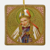 2x St. Alphonsus Liguori (SNV 02) (Square) Keramisch Ornament (Voorkant)