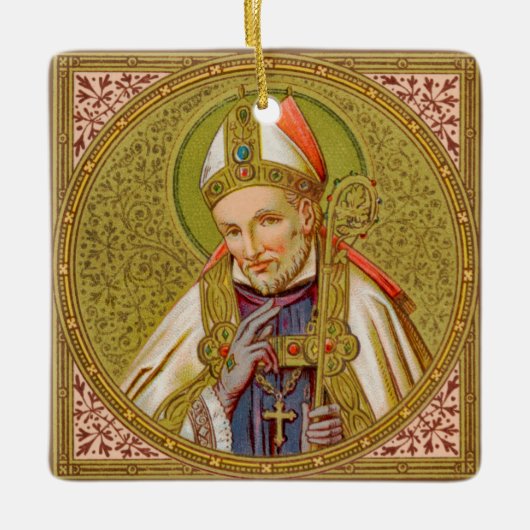2x St. Alphonsus Liguori (SNV 02) (Square) Keramisch Ornament (Voorkant)