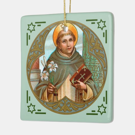 2x St. Dominic de Guzman (BK 07) Keramisch Ornament (Links)