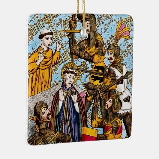 2x St. Thomas Becket's Martyrdom (M 031) Keramisch Ornament (Rechts)