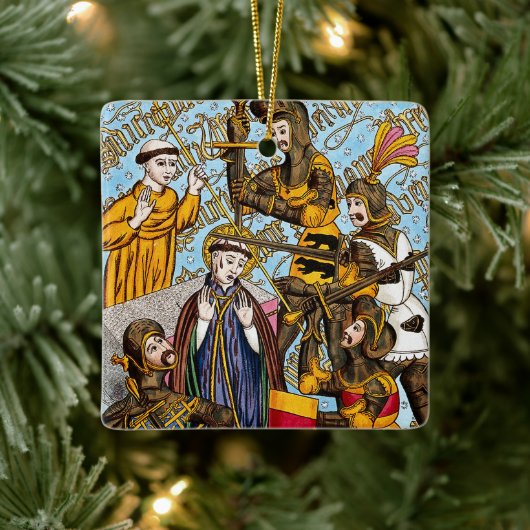 2x St. Thomas Becket's Martyrdom (M 031) Keramisch Ornament (Boom)