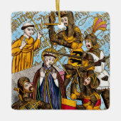 2x St. Thomas Becket's Martyrdom (M 031) Keramisch Ornament (Voorkant)