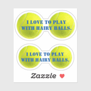 2x Tennis Ballsy Banter Sticker