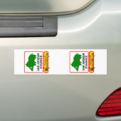 2x verstelbare AUTO (registratie) Bumpersticker (Op auto)