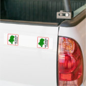 2x verstelbare SANGLIER-AUTO (afgebeeld) Bumpersticker (Op Truck)