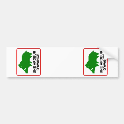 2x verstelbare SANGLIER-AUTO (afgebeeld) Bumpersticker (Voorkant)