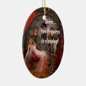 2zijdelings aanpasbare prinses van Deur Hanger Keramisch Ornament (Rechts)