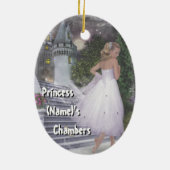 2zijdelings aanpasbare prinses van Deur Hanger Keramisch Ornament (Achterkant)