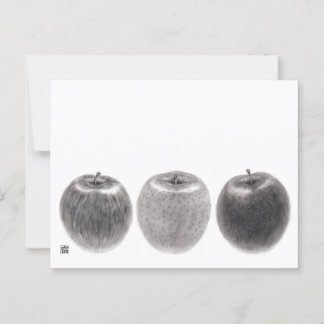 3個のりんご 横 BRIEFKAART