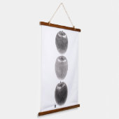 3個のりんご　縦 HANGEND WANDKLEED (Gebogen)