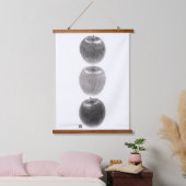3個のりんご　縦 HANGEND WANDKLEED (Slaapkamer)