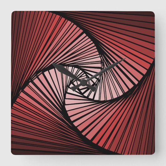 3次元 スパイラル 時計 VIERKANTE KLOK (Voorkant)