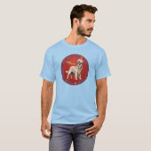 3000 Sterke Rode Cirkel T-shirt (Voorkant volledig)