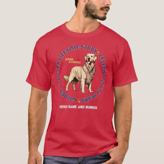 3000 Sterke staande gouden T-shirt