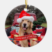 3000strong 2020 keramische ronde Ornament (Voorkant)