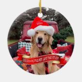 3000strong 2020 keramische ronde Ornament (Achterkant)