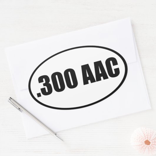 .300 AAC OVALE STICKER (Envelop)