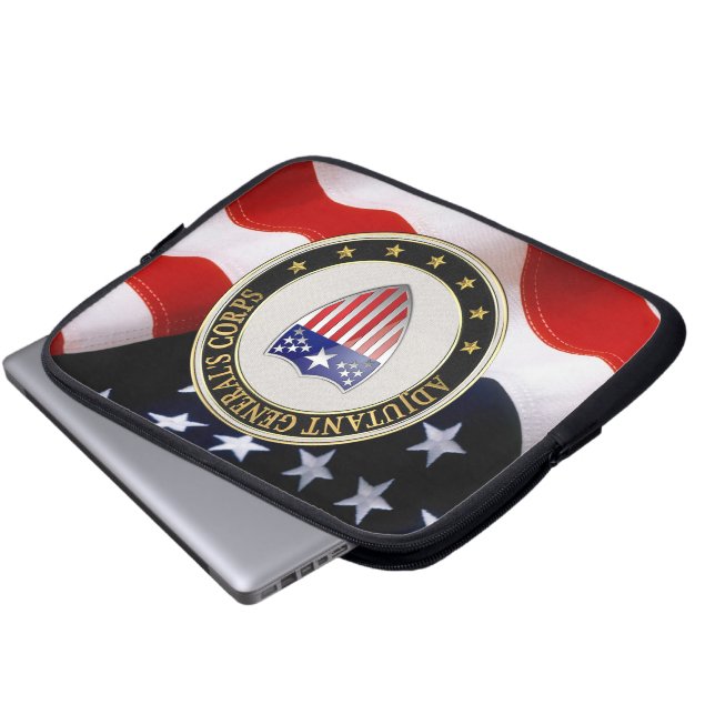 [300] Adjutant General's Corps Branch Insignia [3D Laptop Sleeve (Voorkant onderkant)