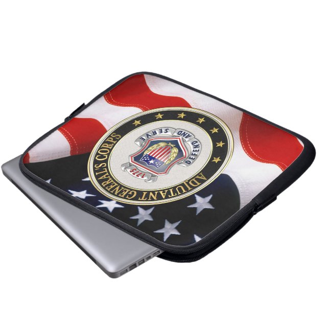 [300] AG Corps Regimental Insignia [3D] Laptop Sleeve (Voorkant onderkant)