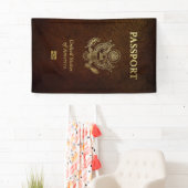 [300] Amerikaans paspoort Hoesje Spandoek (Insitu)