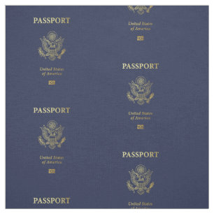 [300] Amerikaans paspoort Hoesje Stof