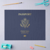[300] Amerikaans paspoort Hoesje Tissuepapier (Craft)