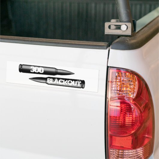 300 Blackout-munitie Bumpersticker (Op Truck)