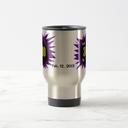 300 Bowling-spel, met bowlingdatum, Reisbeker (Center)