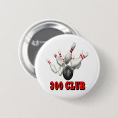 300 Club Bowling Ronde Button 5,7 Cm (Voorkant /achterkant)