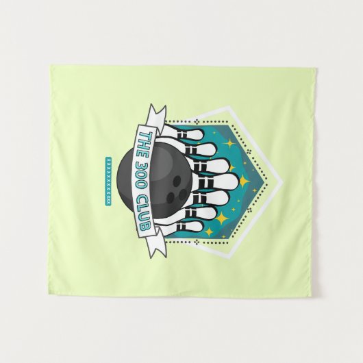 300 Club Bowling Wandkleed (Voorkant (horizontaal))