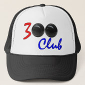 300 Club - Perfect Bowling Game Gift Trucker Pet (Voorkant)