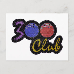 300 CLUB PERFECT SPEL IN BOWLING BRIEFKAART