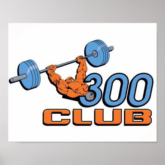 300 Club Weightlift Poster (Voorkant)