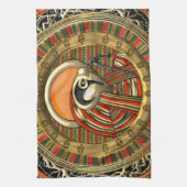 [300] Egyptische Sun God Ra Theedoek (Verticaal)