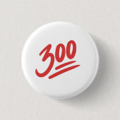 300 Emoji | Perfecte gamescore voor Bowling Ronde Button 3,2 Cm (Voorkant)
