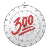 300 Emoji | Perfecte Score Bowling-gamesport Dartbord (Voorkant)