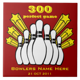300 Game Bowling Award Decoratieve Tegel Tegeltje