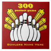 300 Game Bowling Award Decoratieve Tegel Tegeltje (Voorkant)