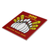 300 Game Bowling Award Decoratieve Tegel Tegeltje (Zijkant)
