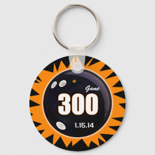 300 Game Oranje en zwart Sleutelhanger