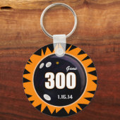 300 Game Oranje en zwart Sleutelhanger (Voorkant)